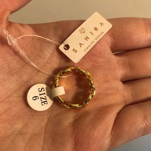 NEW size 6 Kaye Link gold ring